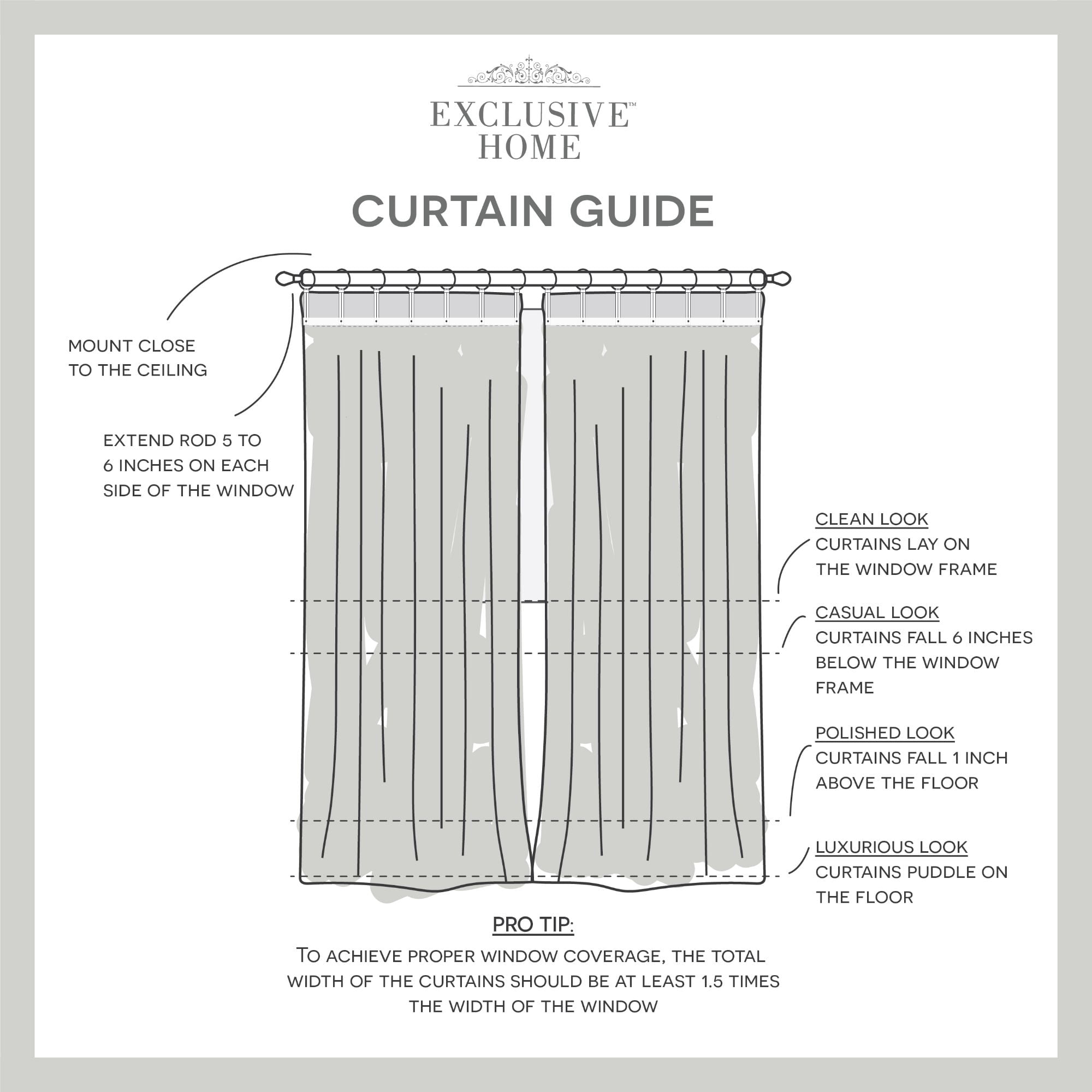 Exclusive Home Hawkins Sheer Bronze Ring Top Curtain Panels, 54"x84", Natural, Set of 2