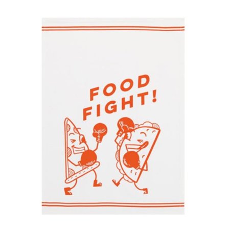 

Peking Handicraft 04HLL40C 18 x 25 in. Food Fight Kitchen Towel Set of 2
