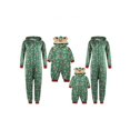 thumbnail image 3 of GRNSHTS Christmas Family Matching Hoodie Pajamas Reindeer One Piece Jumpsuit Zipper Pjs for Adult Kids Baby, 3 of 7