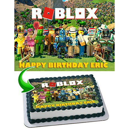 Roblox Edible Cake Topper Personalized Birthday 14 Sheet Decoration Custom Sheet Birthday Frosting Transfer Fondant Image - 