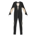 thumbnail image 4 of TiaoBug Kids Girls Long Sleeve Gymnastic Dance Leotard Mesh Splice Jumpsuit Figure Skating Dance Unitard Black 16, 4 of 7