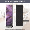 thumbnail image 4 of TSOVTHRID Purple Golden Marble Print Quilted Dining Room Chair Covers Adjustable Practical Chair Seat Covers Stretchy Comfy Water Resistant Seat Cushion Slipcovers, Set of 4, 4 of 7