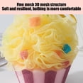 thumbnail image 5 of Shipiny Summer Swimming Pool Ice Cream Cake Bath Sponge, Shower Loofah Sponge, Exfoliating Body Scrubber, Soft Mesh Sponge for Daily Bathing., Yellow, 5 of 5