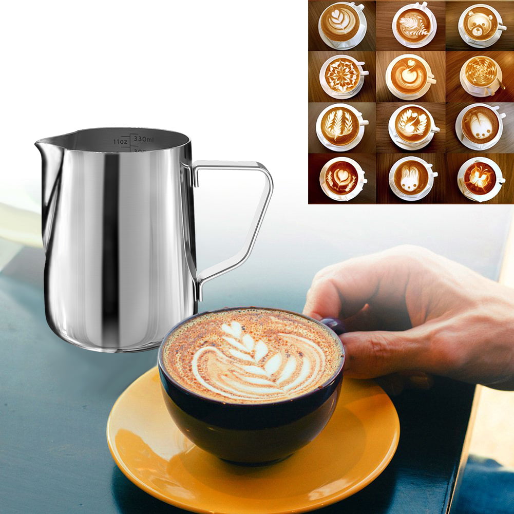 Stainless Steel Frothing Steaming Pitcher Garland Cup 350ml for ...