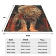 thumbnail image 3 of Cauagu Majestic Cosmic Lion Pattern Flannel Bed Blankets,Fleece Blanket Comfortable Air Conditioning Blanket for Sofa Bed Travel Couch & Living Room -40"x30", 3 of 8