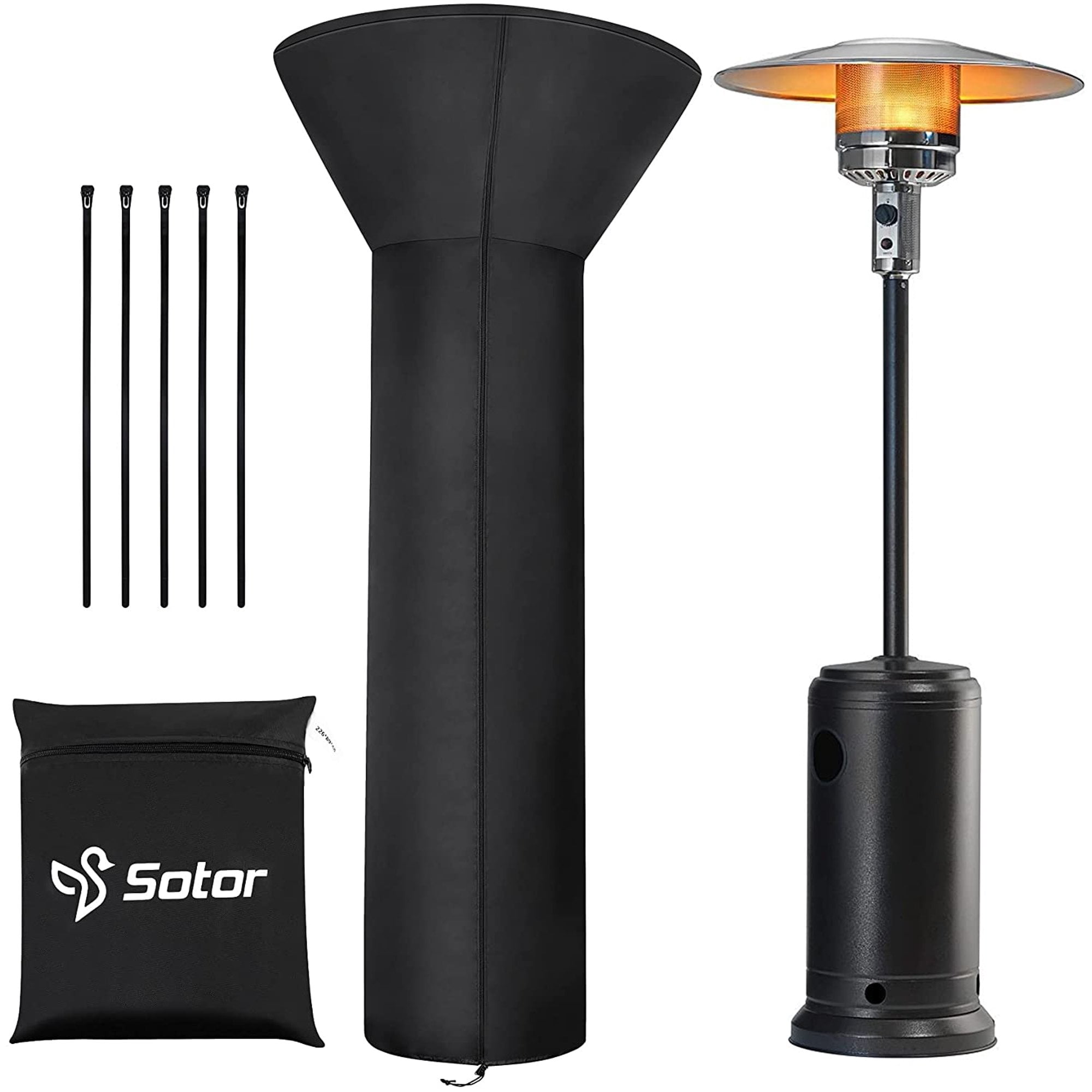 TEEHON Patio Heater Cover Waterproof, Outdoor Patio Heater Cover With