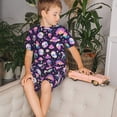 thumbnail image 4 of Balery Skull mushroom space Conjunto de Pijama Infantil de Manga Corta con Estampado – Ropa de Dormir de Algodón Suave-3X-Large, 4 of 6