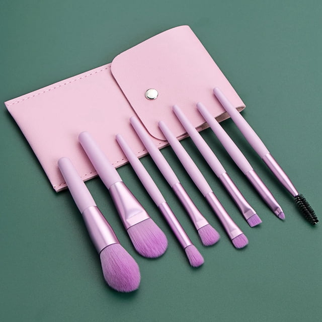 8 Macaron Series Makeup Brush Set Mini Travel Friendly Beauty Tools For Application
