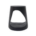 thumbnail image 6 of Unique Hollow Side Table with Wood-like Texture, Black, Sturdy Round Accent Table for Living Room, Bedroom, or Outdoor Use, 14.5x14.5x16.75 Inches, 6 of 12