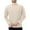 #660-Beige, variant on Men's Solid Color Mid-High Neck Long Sleeve Shirt, Autumn Winter Thermal Layered Top for Casual Outwear, Hiking Camping Outdoor Activities,Plus Size