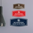 thumbnail image 3 of Fancy No Soliciting Leave Us In Peace Sign (Navy Blue/Gold) - Large, 3 of 5