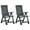 Multi-color, variant on vidaXL Outdoor Recliner Chairs Reclining Lounge Chair Patio 2 Pcs Plastic