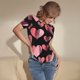 thumbnail image 3 of Balery Hearts Body de cuello redondo de manga corta para mujer Tops de manga corta Tops básicos-Medium, 3 of 7