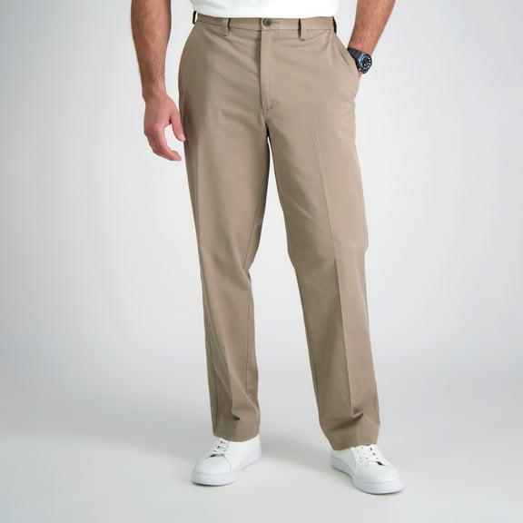 Premium Comfort Khaki Flat Front Pant Classic Fit HC00454