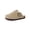 Taupe, variant on Hana Cork Footbed Clogs for Girls and Boys | Genuine Leather Upper with Faux Fur Lining | Comfortable Backless Kids Clogs for Everyday Wear