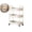 White, variant on 3-Tier Acrylic Rolling Storage Cart, Bathroom Organizer Cart, Kitchen Cart with Wheels, Rolling Utility Cart for Kithchen, Living Room, Office Storage and Organization (14''X8''X27'')