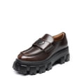 thumbnail image 1 of Zapatos DREAM PAIRS SDLS2411W Mocasines Marrones con Suela Gruesa Talle 9.5, 1 of 9