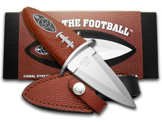 Canal Street Cutlery Co "Carry the Football" Leather Knife
