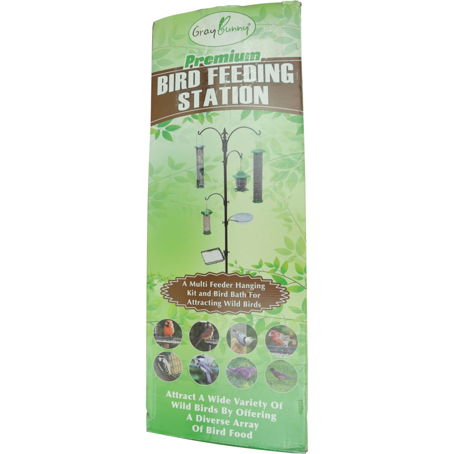 Multi Feeder Hanging Kit /& Bird Bath for Attracting Wild Birds Black Gray Bunny GB-6844D Deluxe Premium Bird Feeding Station Birdfeeder /& Planter Hanger 22 Wide x 91 Tall 82 inch Above Ground