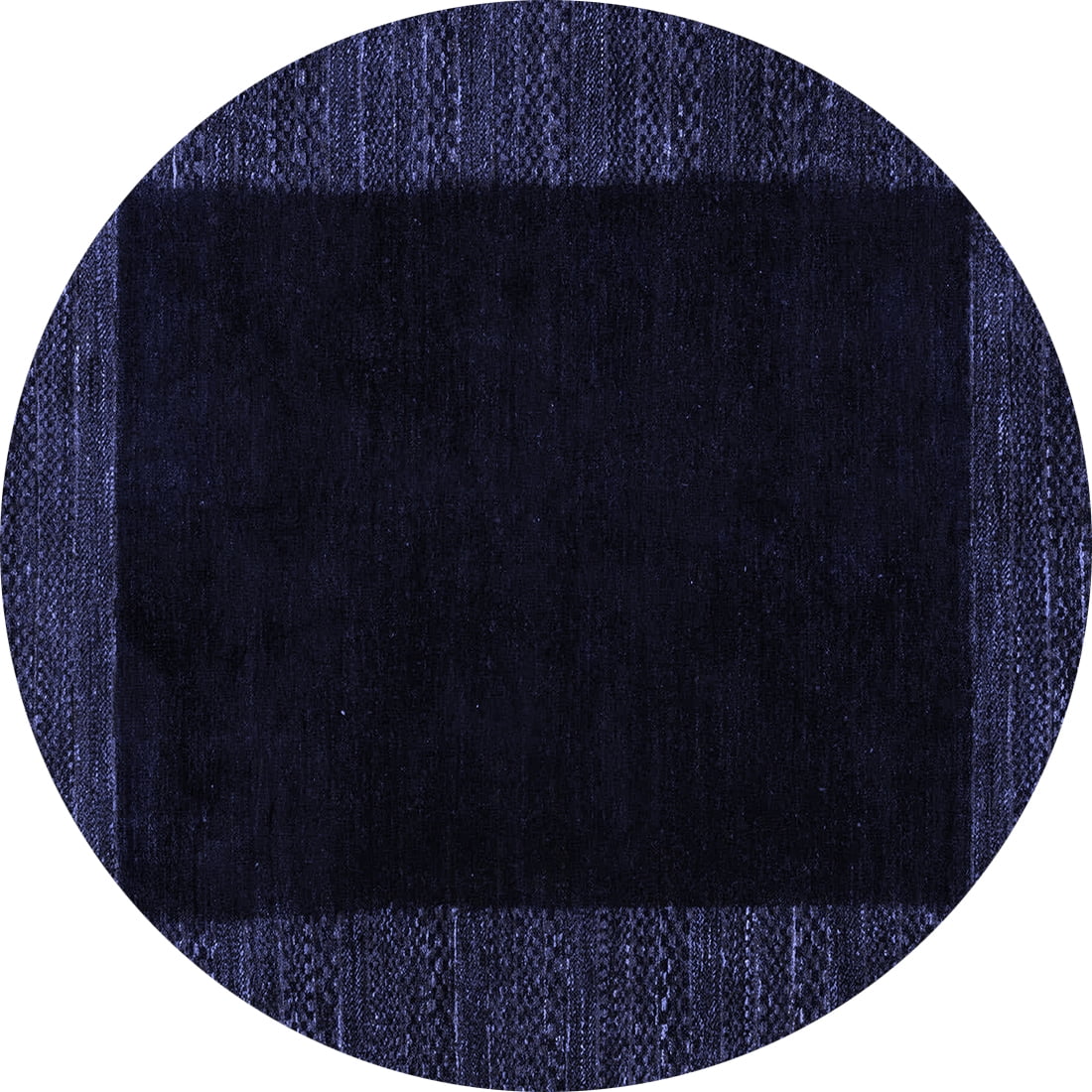Ahgly Company Indoor Round Abstract Blue Modern Area Rugs, 7' Round ...