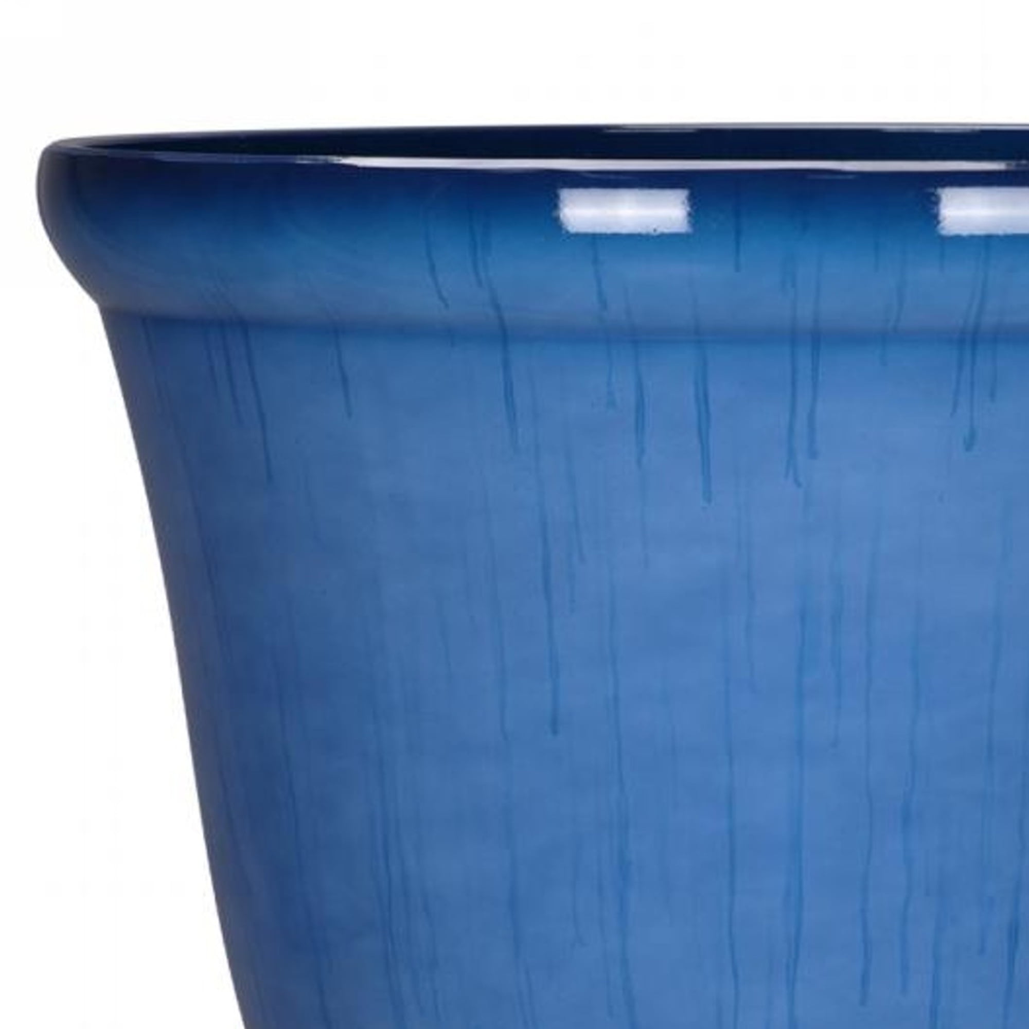 Better Homes & Gardens 22in Mystique Resin Planter, Blue Streak