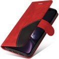 thumbnail image 4 of (Red) Case for iPhone 15 pro (6.1 inches), PU Leather Wallet Case, Magnetic Closure and Flip Protection Case with Shockproof TPU, Flip Case, Card Slots, 4 of 5