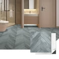 thumbnail image 3 of Art3d 30 Pcs Peel and Stick Vinyl Floor Tiles, 12" x 12" Self Adhesive Waterproof Wood Flooring Tile for Home Decor,Kitchen,Cover 30 Sq.ft,Grey, 3 of 8