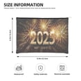 thumbnail image 3 of Cauagu Happy New Year 2025 for Tyvek Makeup Bag,Reusable Travel Cosmetic Bag Women Organizer Toiletry Bag Birthday,Gifts for Women Girlfriend Mom Teacher 6.5’’*8.9’’, 3 of 7