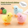 thumbnail image 4 of 5Pcs Easter Wind Up Chick Toys Novelty Jumping Chicken Gag Plush Chicks Toys Favors Gift for Ki, 4 of 5