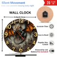 thumbnail image 3 of Dragon Wall Clock 10-Inch Silent Wooden Wall Clock, Battery Operated (AA Batteries Not Included), Artistic Home Decor, 3 of 8