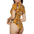 thumbnail image 2 of Balery Halloween Witches Gnome Body de cuello redondo de manga corta para mujer Tops de manga corta Tops básicos-XX-Large, 2 of 7