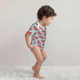 thumbnail image 4 of Yiaed Watermelon Print Infant Climbing Short Sleeve Onesie One-Piece Baby Bodysuit Clothes 0-12 Months -18 Months, 4 of 6