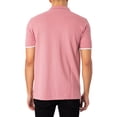 thumbnail image 3 of Fila Custom Tipped Basic Polo Shirt, Pink, 3 of 5