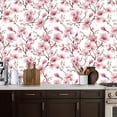 thumbnail image 2 of Peel and Stick Wallpaper Pink Cherry Blossom Floral Delicate Branches Soft Wall Mural 17.7in x 9.8ft Self Adhesive Removable Wall Paper Renter Friendly Wallpaper for Nursery Bedroom Cabinets, 2 of 8