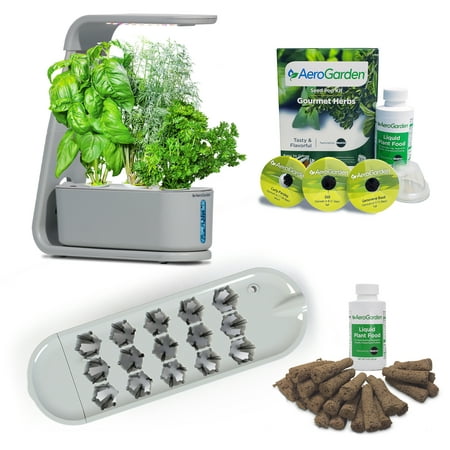 AeroGarden Sprout with Seed Starting System - Indoor Garden, Cool Gray