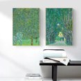thumbnail image 5 of Póster de paisaje de naturaleza verde de Gustav Klimt, pintura en lienzo, cabaña, jardín, flores, naturaleza, arte de pared para sala de estar, decoración del hogar, 5 of 5