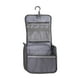 thumbnail image 2 of Bolsa de maquillaje de viaje Bolsa de aseo con gancho para colgar Bolso de maquillaje Plegable Multifuncional para viajes Baño Camping Actividad al Gris, 2 of 8