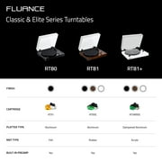 Fluance RT81 Elite High Fidelity Vinyl Turntable Record Player with Audio Technica AT95E Cartridge, Belt Drive, Built-in Preamp, Adjustable Counterweight, High Mass MDF Wood Plinth - Piano White