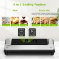 thumbnail image 4 of Bonsenkitchen Mason Jar 5 in 1 Vacuum Sealer Machine with 40 Vacuum Bags, Jar Sealer for Mason Jars compatible with Vacuum Bag, Wide & Regular Mouth Mason Jars, 4 of 10
