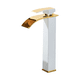thumbnail image 1 of Mezclador Monomando Grifo Llave De Baño Cascada Malubero Blanco, Dorado, 1 of 4