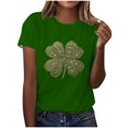 thumbnail image 1 of Mujeres Manga Corta de Verano Tops Impreso Sudadera Casual, Cuello Redondo Blusa Ligera para la Primavera Y el Verano, 1 of 4
