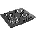 23” Builtin Gas Cook Cooktop Stove LPG/NG Gas Hob Countertop Tempered