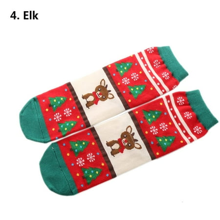 

Hot Causal Soft Xmas Gifts Cotton Winter Warm Multi-Color Christmas Socks 4