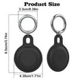 thumbnail image 3 of Full Protection Silicone Tracker Case for Airtag Finder, Waterproof Plug Anti-Lost Device Cover, Shock-Absorption & Easy Clean, Black, 3 of 8