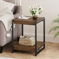 HOSSLLY 2Tier Modern Farmhouse End Table / Side Table / Night Stand