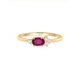 thumbnail image 2 of Elli by Julie & Grace Oval-Cut Red Ruby and Zirconia Cocktail Ring, 2 of 4