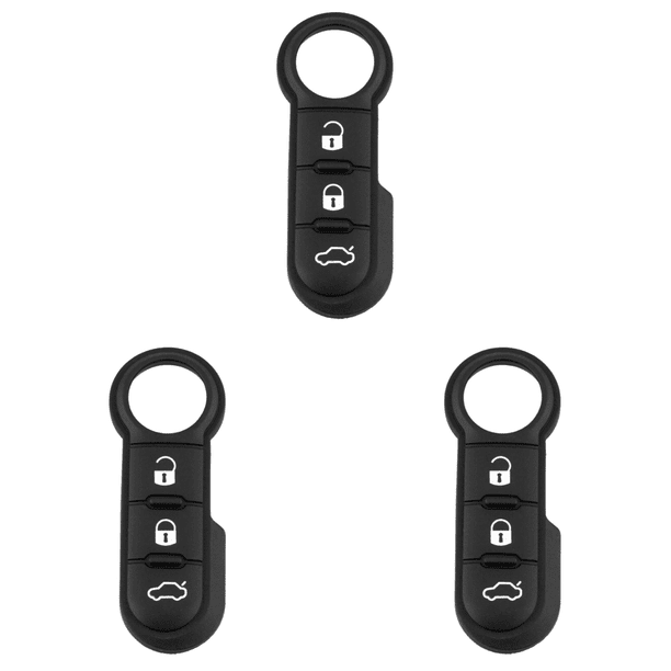 Teclado Remoto Coche Con Tapa 3 Botones para 500 Panda Abarth Punto
