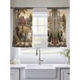 thumbnail image 4 of Farm Animals Sheer Curtains 2 Panels Set Pastoral Landscape Farmhouse Rooster Hen Chicken Barn Sheer Window Curtains Light Filtering Rod Pocket Voile Drapes for Bedroom Living Room 52"x45", 4 of 8