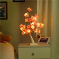 thumbnail image 3 of maskred Desktop Rose Bonsai Tree Light Lamp 24 LED Tree Lamp Battery Powered for Living Room Bedroom Pink, 3 of 6