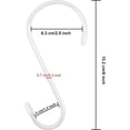 thumbnail image 2 of Vobzolite 12 Pack 6 Inch S Hook, Large Vinyl Coated S Hooks with Stopper Non Slip Heavy Duty, Steel Metal Black Rubber Coated Closet S Hooks for Hanging Jeans Plants Jewelry Pot Pan Cups Towels, 2 of 7
